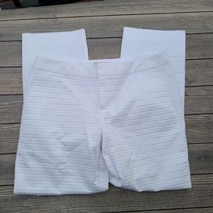 Banana Republic Textured White Pants